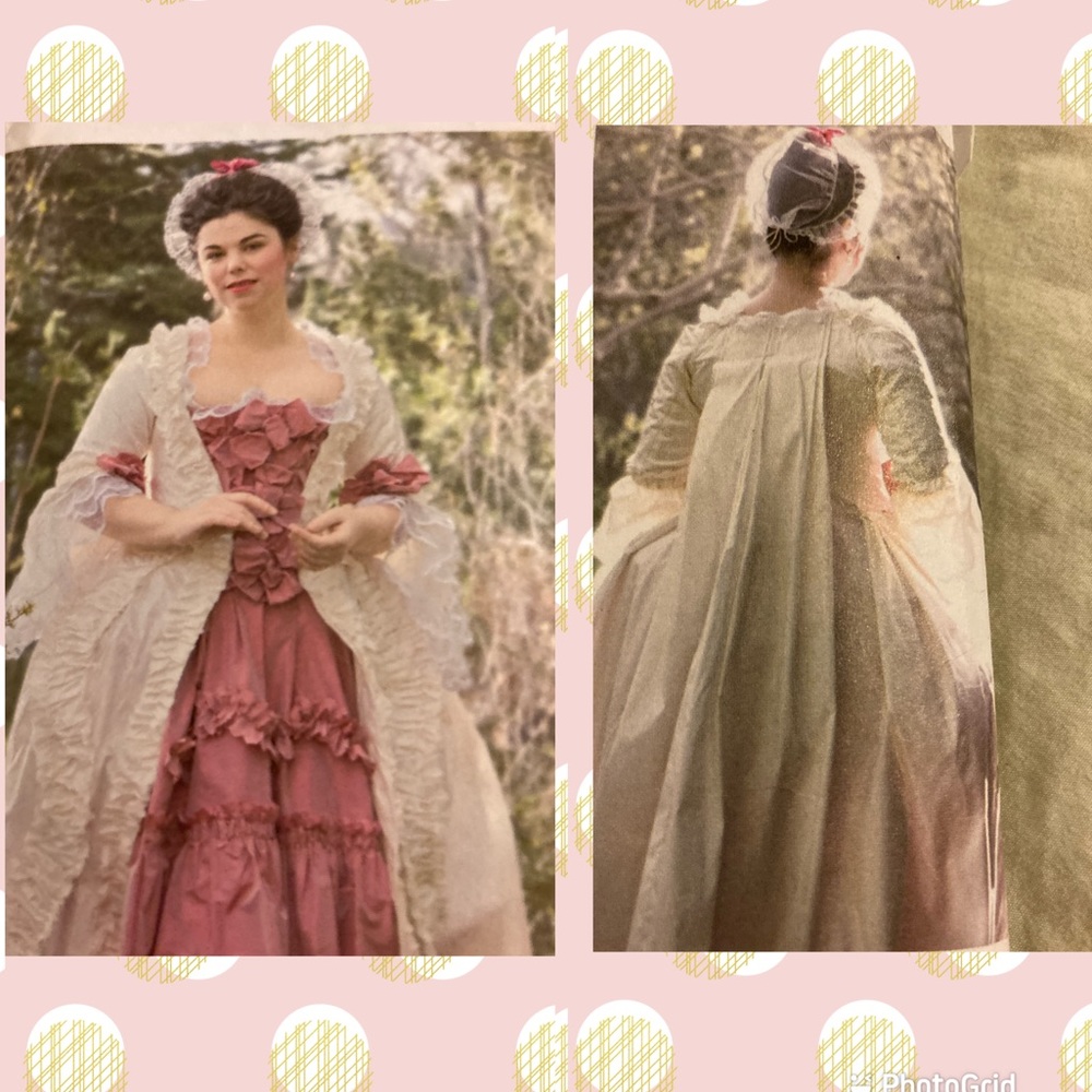 🌺uncut American Duchess Georgian Gown pattern 18th c costume